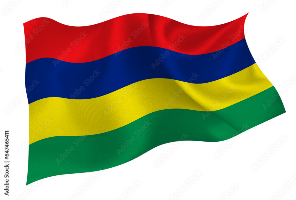 Fototapeta premium モーリシャス 国 国旗 アイコン