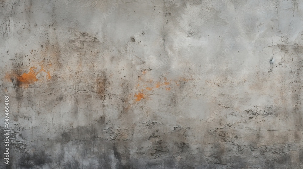 gray grunge rusty peeled off stone concrete cement wall floor rust texture background pattern design template generative AI