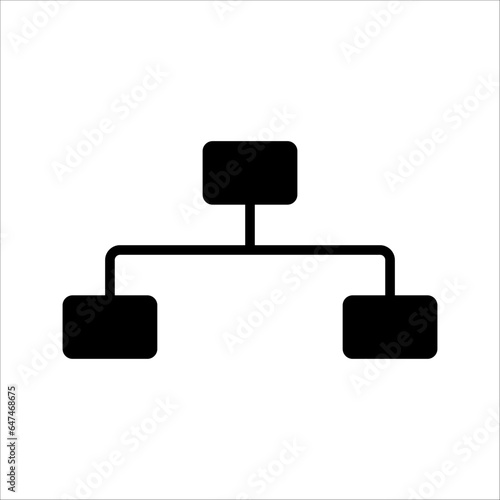 hierarchical outline, thin, flat, digital icons for web and mobile. on a white background.	

