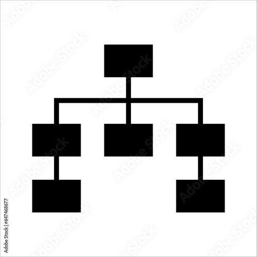hierarchical outline, thin, flat, digital icons for web and mobile. on a white background. 