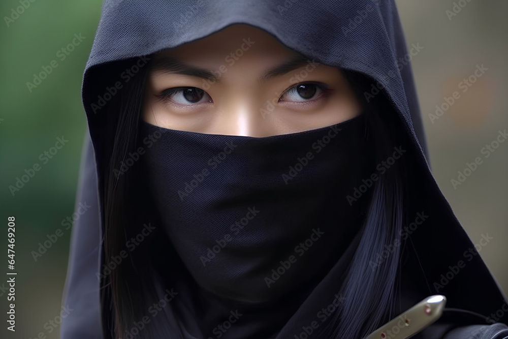女性の忍者 女性の忍者