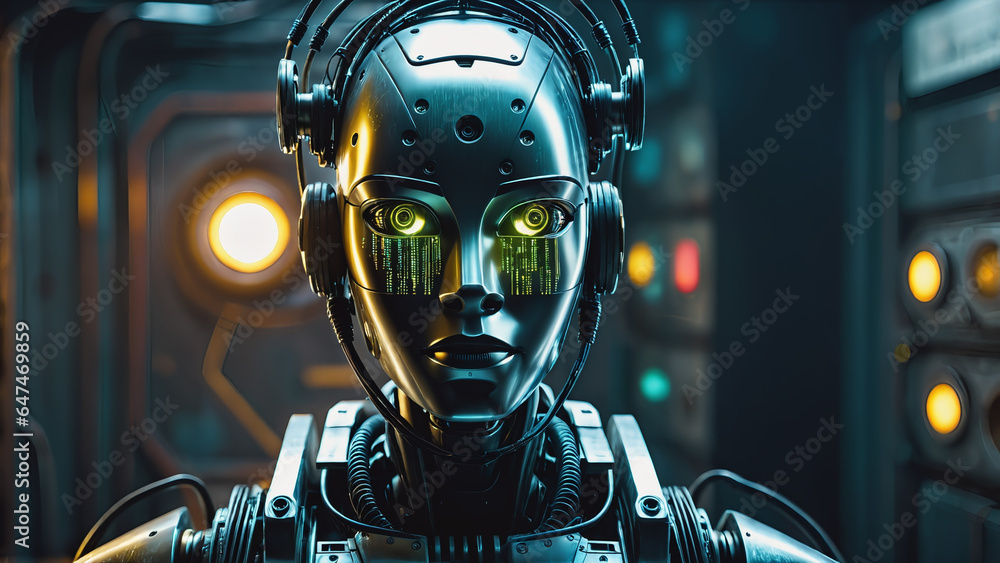 Fototapeta premium the feminine Android of the future