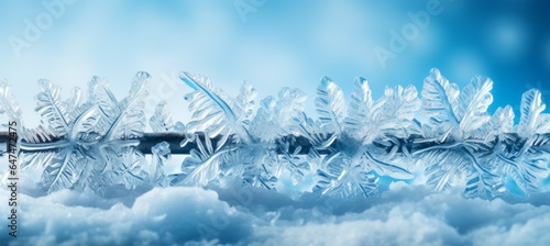 Winter snowflakes. Christmas and new year event concept. Generative AI technology. © Hero Design