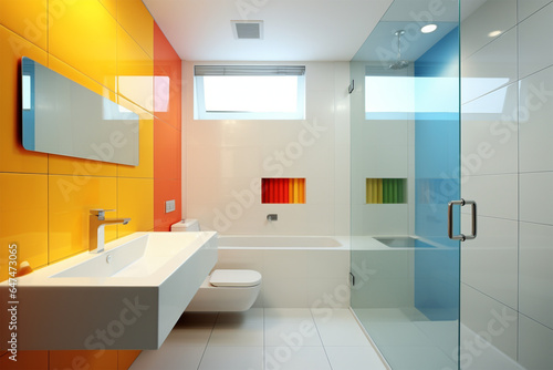 Modern Bathroom - colorful