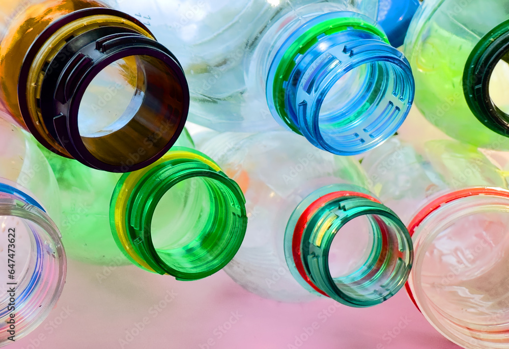 Plastic Bottle for Recycling. Plastic Material is Recyclable. Plastic