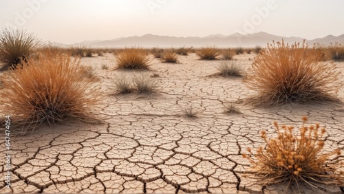 dry plant in desert