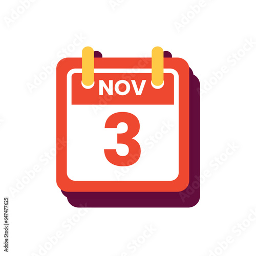 date 3 november icon