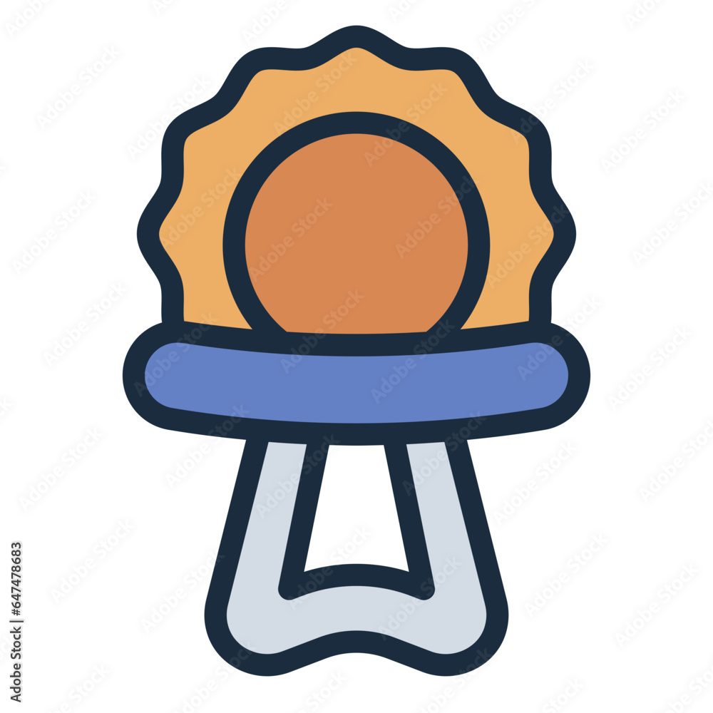 Teeter toy filled line icon Teeter toy filled line icon