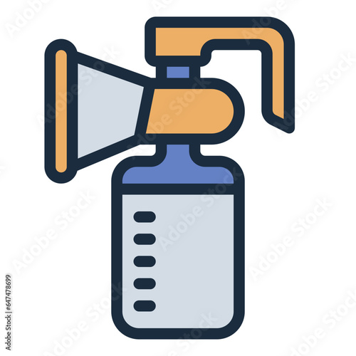Breast Pump filled line icon