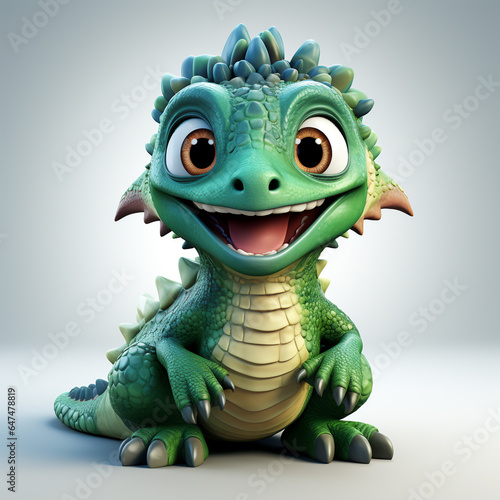 cute tirex dinosaur cartoon