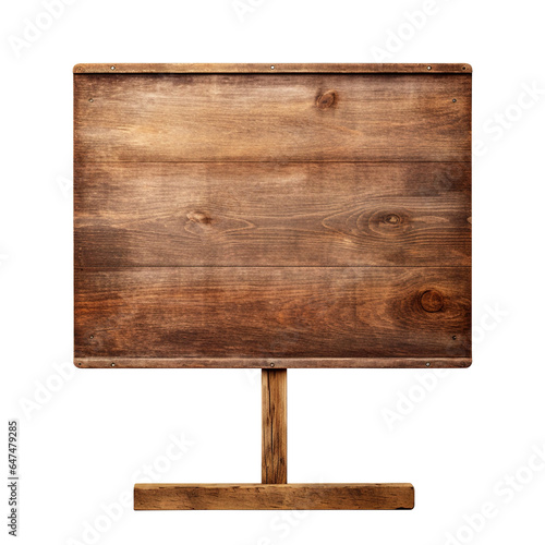 old Blank empty wooden signboard clip isolated on transparent background Remove png, Clipping Path