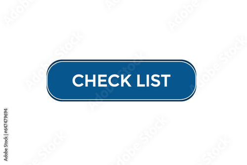  new check list modern, website, click button, level, sign, speech, bubble banner, 