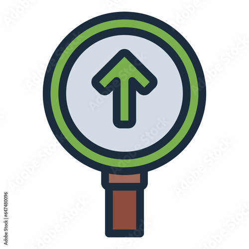 Price Up filled line icon