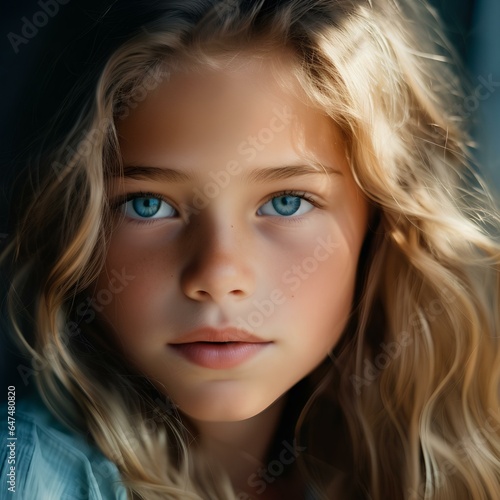 portrait of a small child with beautiful eyes