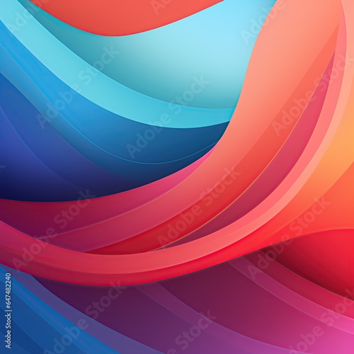 Colorful abstract background in blue and red color
