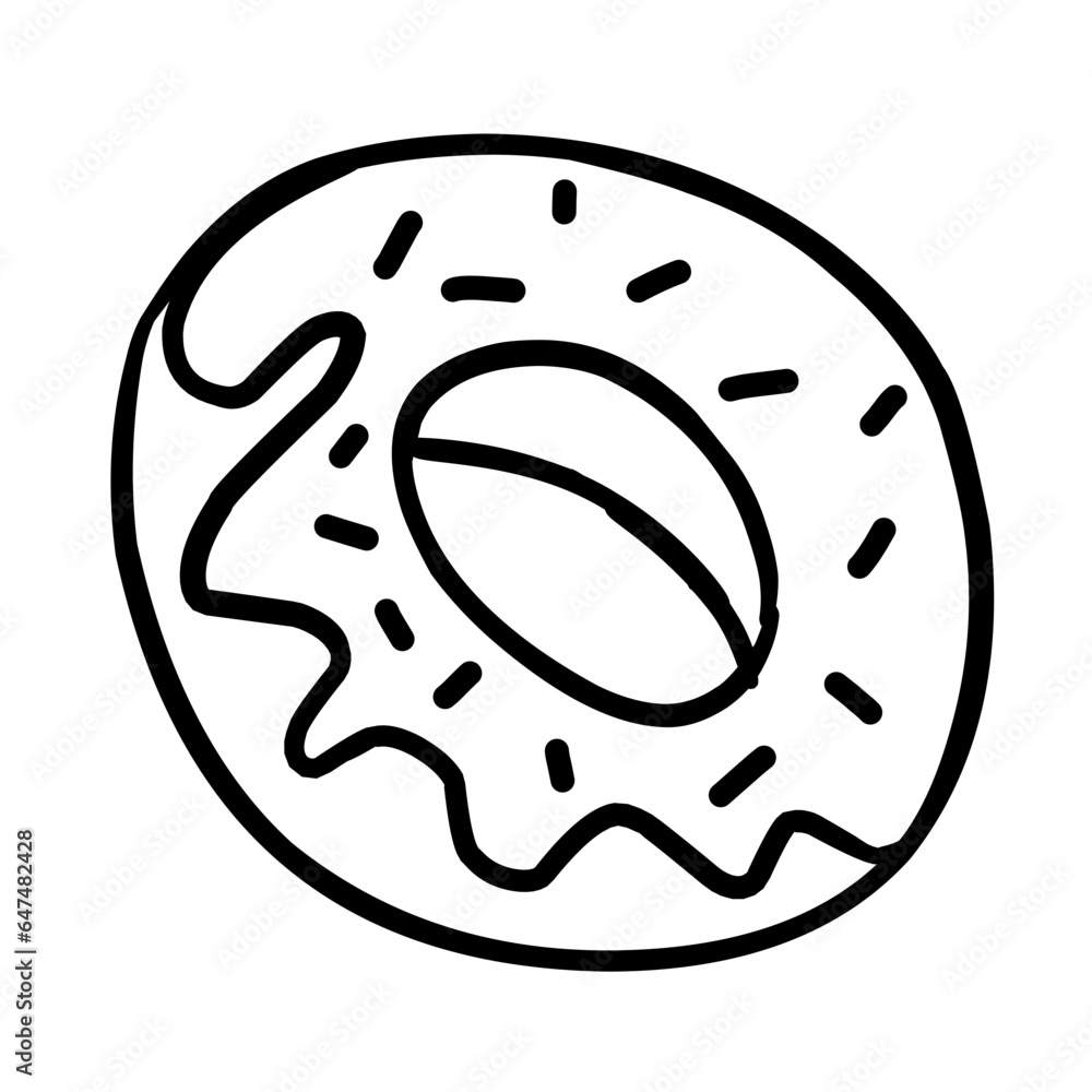 Fast food Doodle Illustration Fast food Doodle Illustration