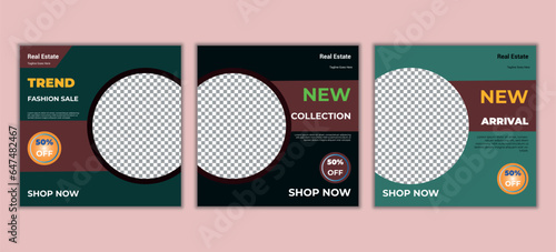 Fashion social media banner template post design
