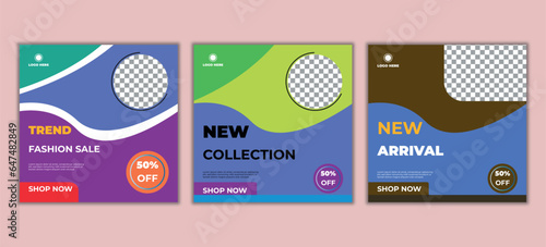 Fashion social media banner template post design