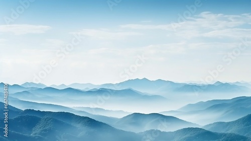 background Vast mountain range with clear space © Halim Karya Art