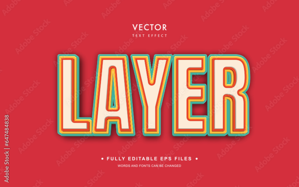Vector Editable Text Effect in Layer Style