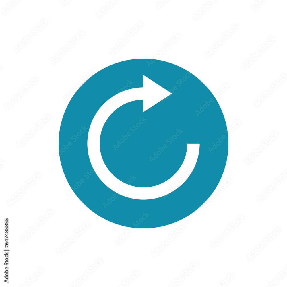Right arrow flat icon design. isolated on white background. vector illustration Right arrow flat icon design. isolated on white background. vector illustration