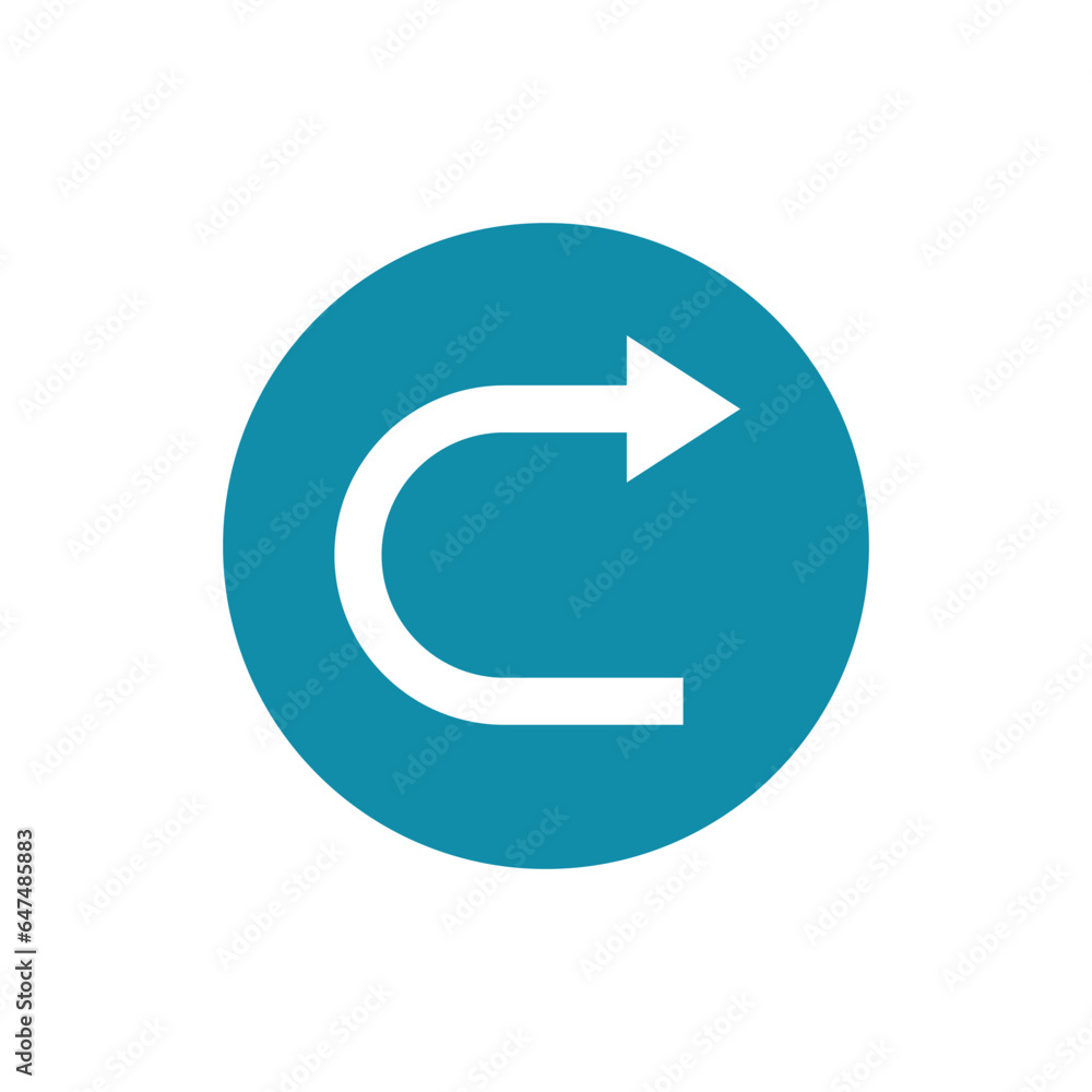 Right arrow flat icon design. isolated on white background. vector illustration Right arrow flat icon design. isolated on white background. vector illustration
