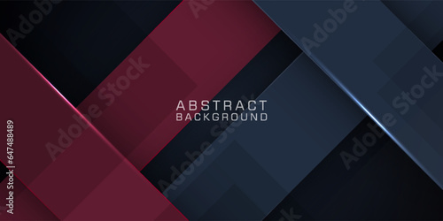 Abstract dark gray and red papercut on geometric background design. Modern overlap futuristic background vector illustration with shadow. Eps10 vector