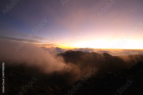 Sunrise in the Mountains (Haleakala), Hawaii 