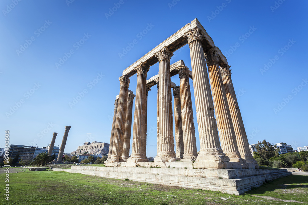 This Temple Of Zeus, Also Known As The Olympieion, Is An Greco-Roman Temple In The Centre Of Athens; Athens, Greece This Temple Of Zeus, Also Known As The Olympieion, Is An Greco-Roman Temple In The Centre Of Athens; Athens, Greece