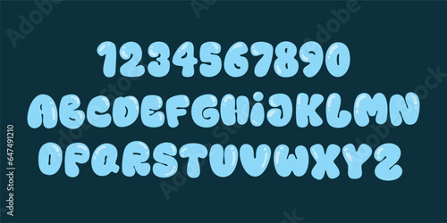 Cute Bubble Alphabet Set (ID: 647491210)