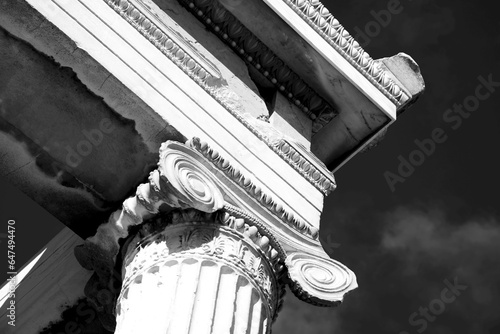 Mono Ionic Capital At Corner Of Erechtheion; Athens, Attica, Greece photo