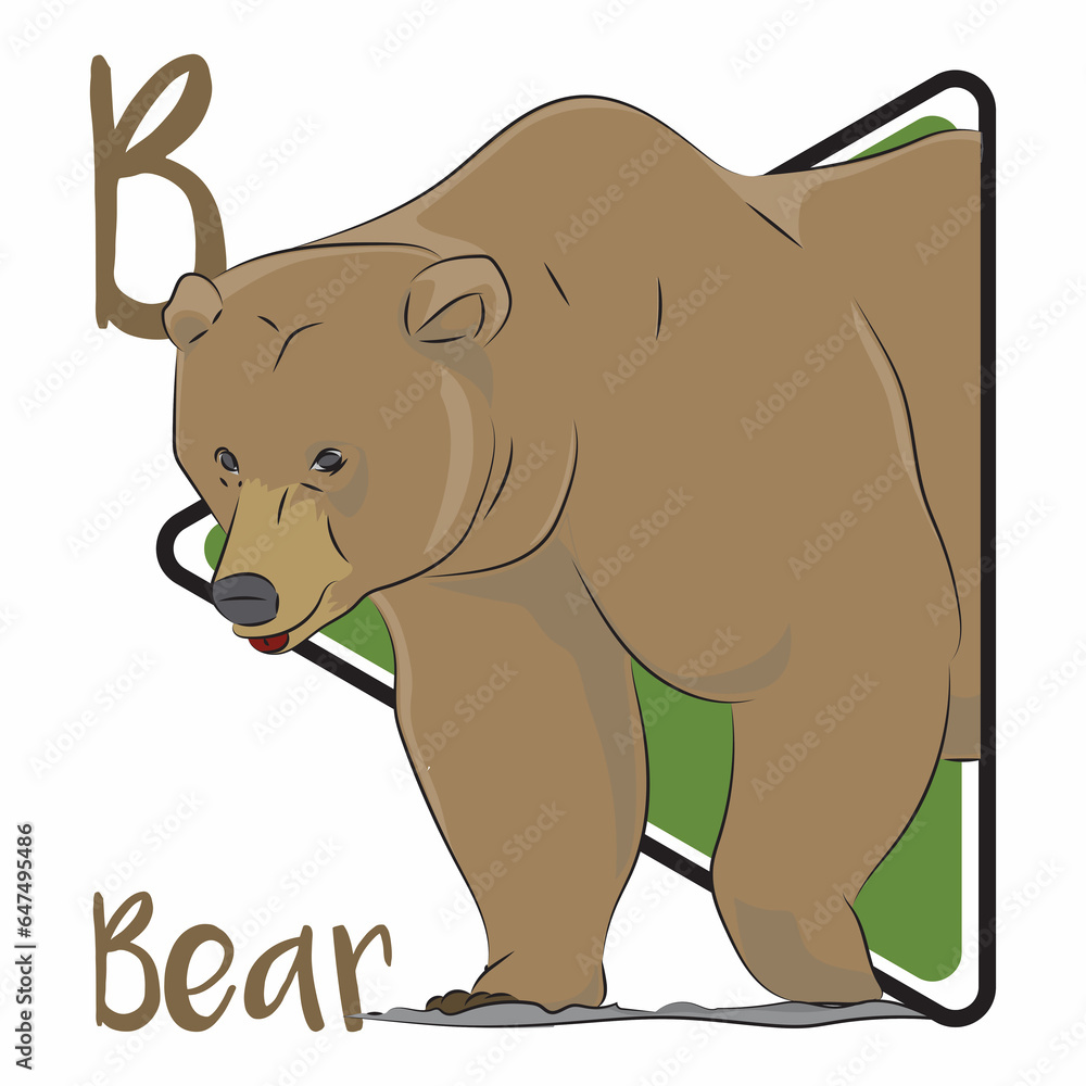 Obraz premium bear ears are mammals that belong to the family Ursidae. They're found throughout North America, South America, Europe, and Asia. They have nonretractable claws and short tails.
