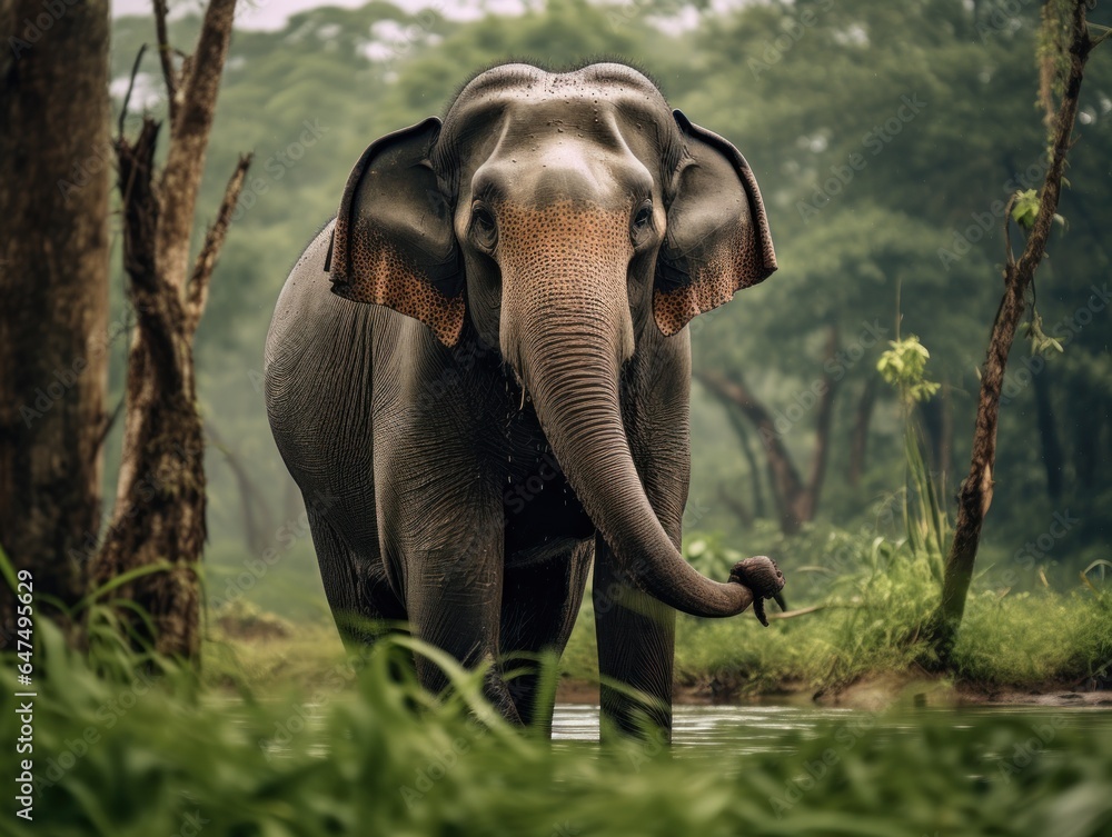Fototapeta premium elephant in the wild