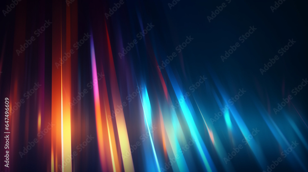 Blurred light streak on a black background, technology background, hi-tech, Generative AI Blurred light streak on a black background, technology background, hi-tech, Generative AI