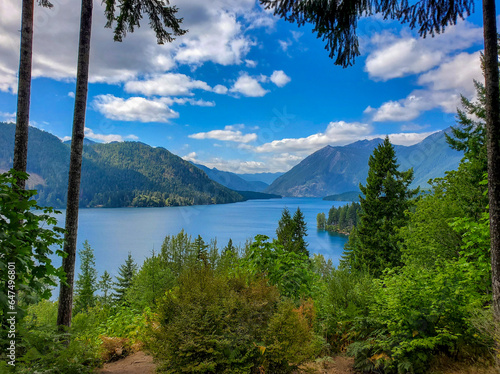 Fototapeta Naklejka Na Ścianę i Meble -  Washington state mountain lake 