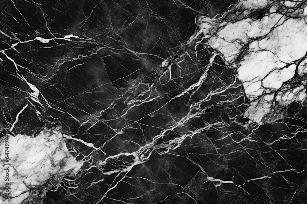 Marble texture, background, surface, black and white color