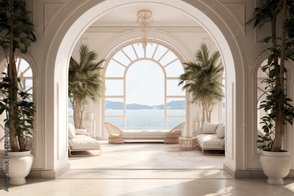 Luxurious Lobby Interior Design with 3D Render in a Luxury House Luxurious Lobby Interior Design with 3D Render in a Luxury House