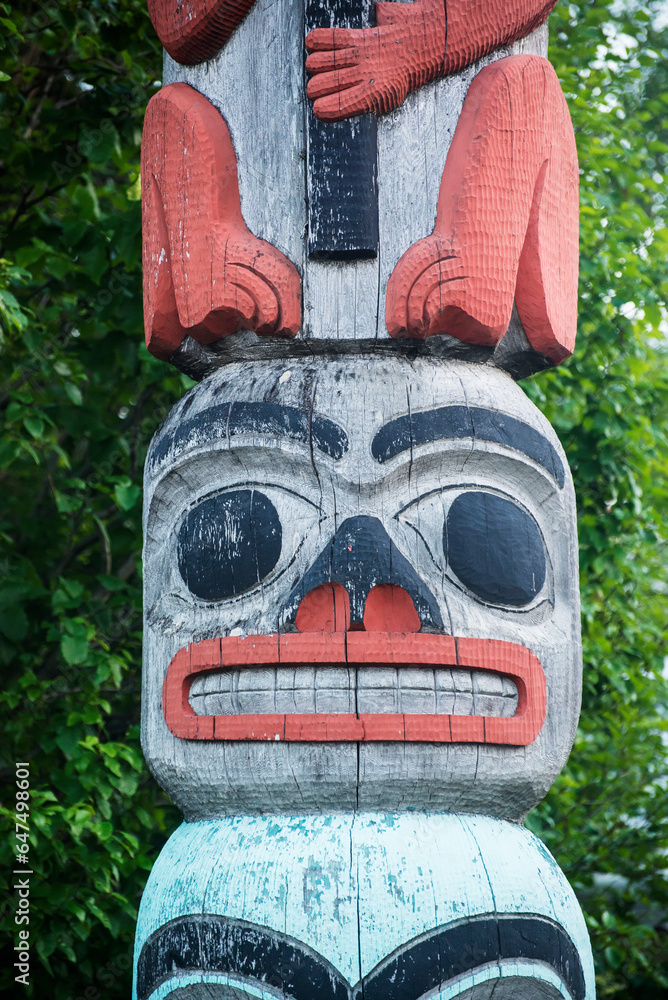 Klingit Totem; Haines, Alaska, United States Of America Klingit Totem; Haines, Alaska, United States Of America