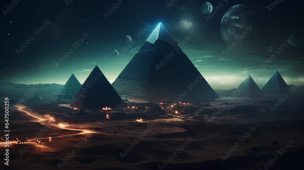the pyramids of Egypt