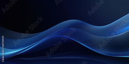 Abstract blue background with flowing waves