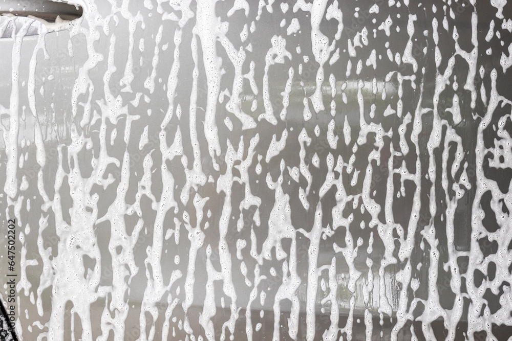 car cleaning and washing with foam soap car cleaning and washing with foam soap