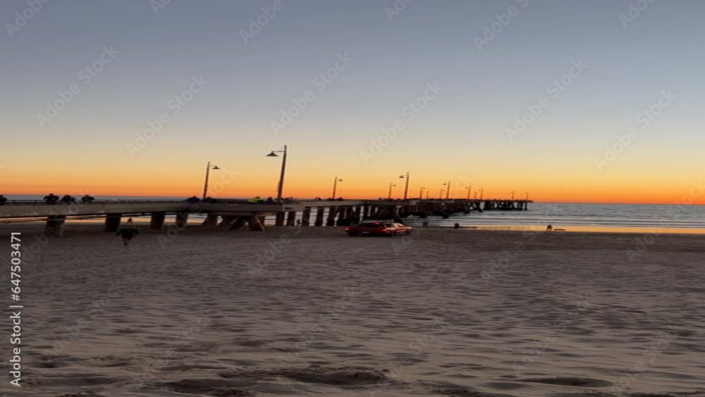 pier sunset vertical video pier sunset vertical video