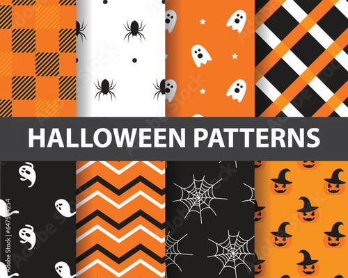 Happy halloween seamless pa...