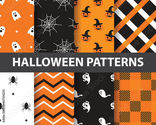 Happy halloween seamless pa...