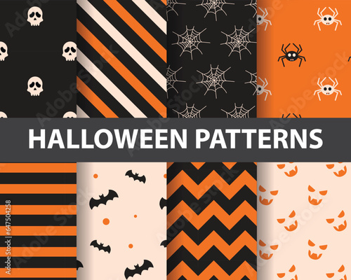 Happy halloween seamless pa...