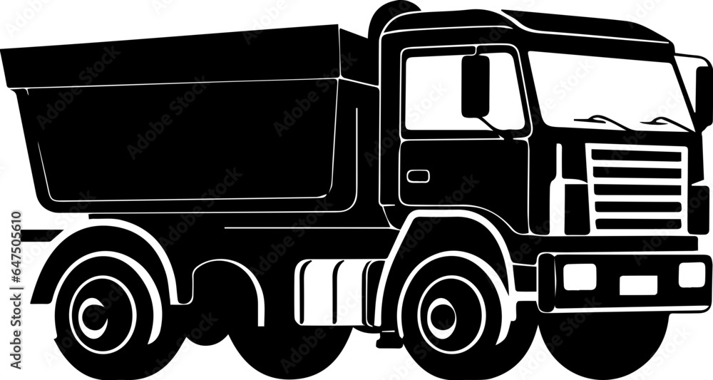 Dump Truck Flat Icon Dump Truck Flat Icon