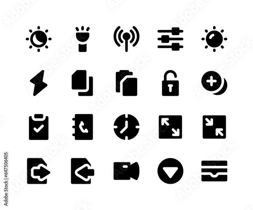User interface icons