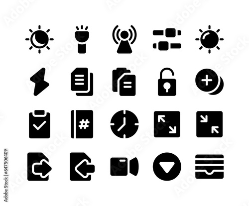 User interface icons