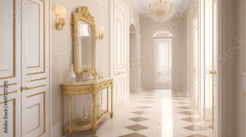 Interior of the royal palace. Luxurious classic interior © Shamim Akhtar