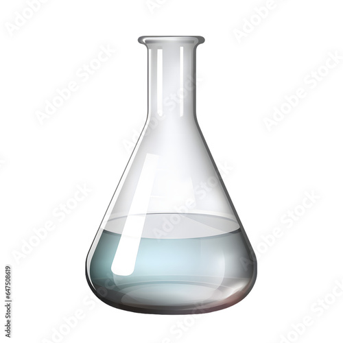 Erlenmeyer flask isolated object transparent background